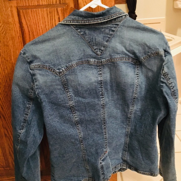 Tommy Hilfiger Distressed Jean Jacket XL - Picture 4 of 10